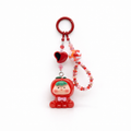 AEzelle Cherry Cutie Handmade Charm Keychain – Cute Resin Doll & Beaded Strap