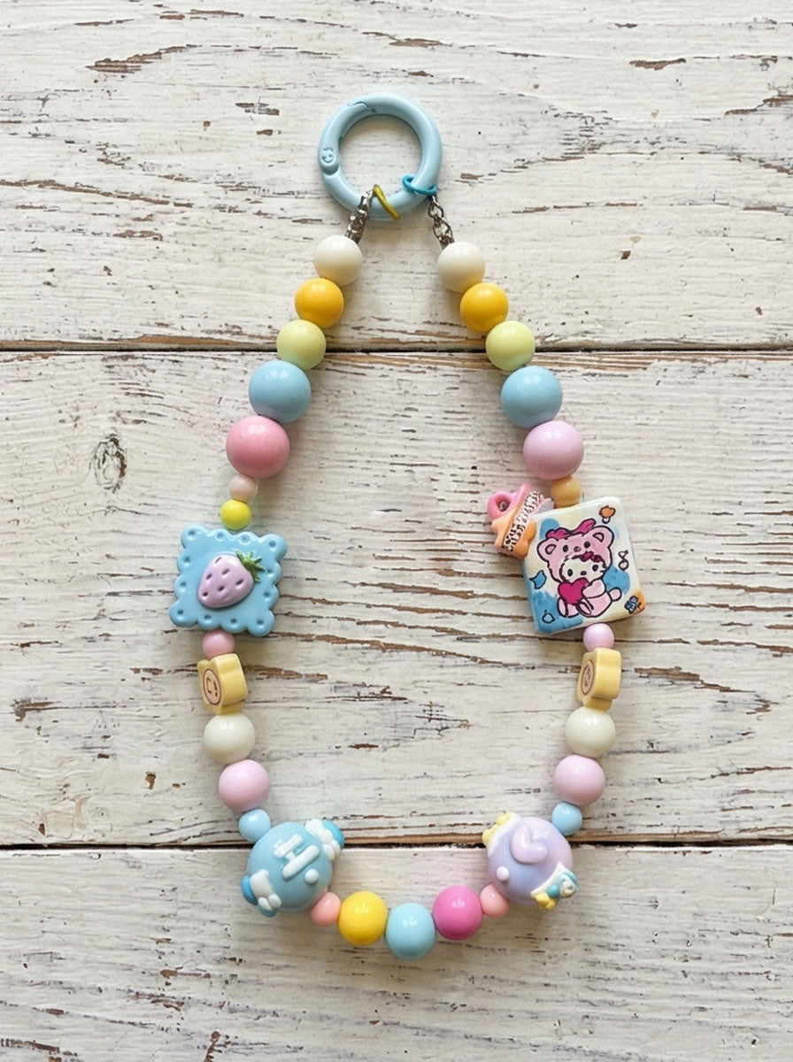 Sweet Pastel Dream Handmade Phone Strap