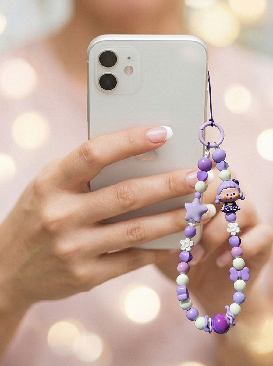 Lavender Fair Doll Handmade Phone Strap